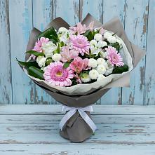 Букет цветов из:  Герберы, Альстромерии и Хризантемы #REPLACE_PRED# Потьме