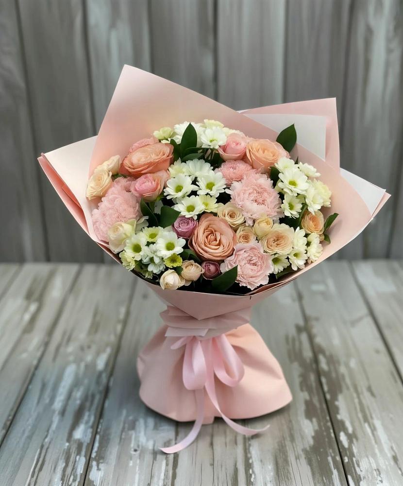 Букет цветов из: Гвоздики, Розы и Хризантемы в Потьме