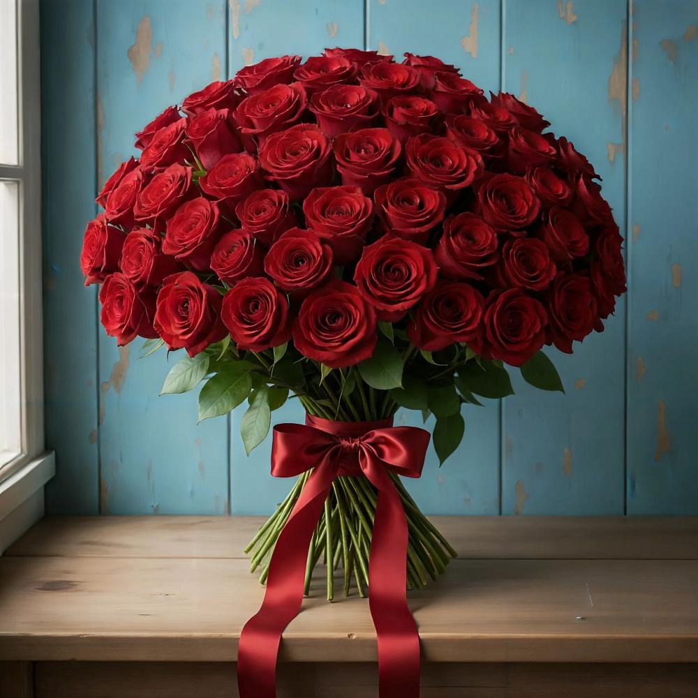 Букет Красные розы Блэк Меджик в Потьме