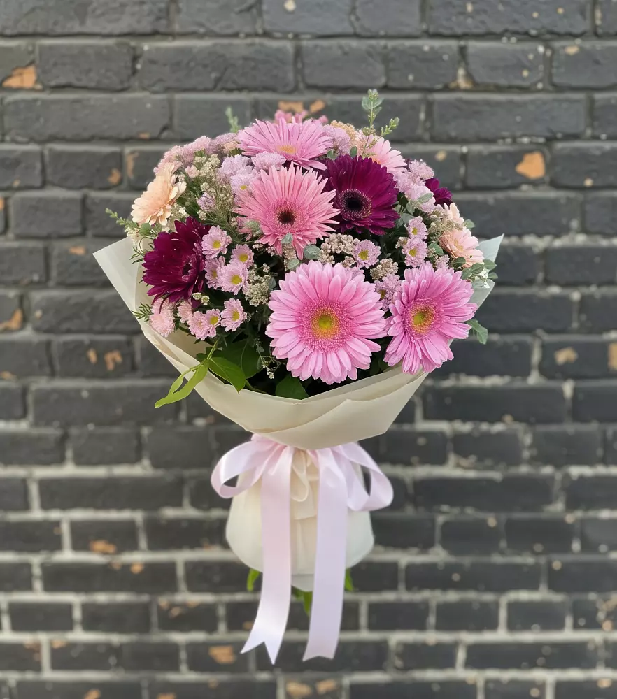 Букет цветов из: Герберы и Хризантемы в Потьме