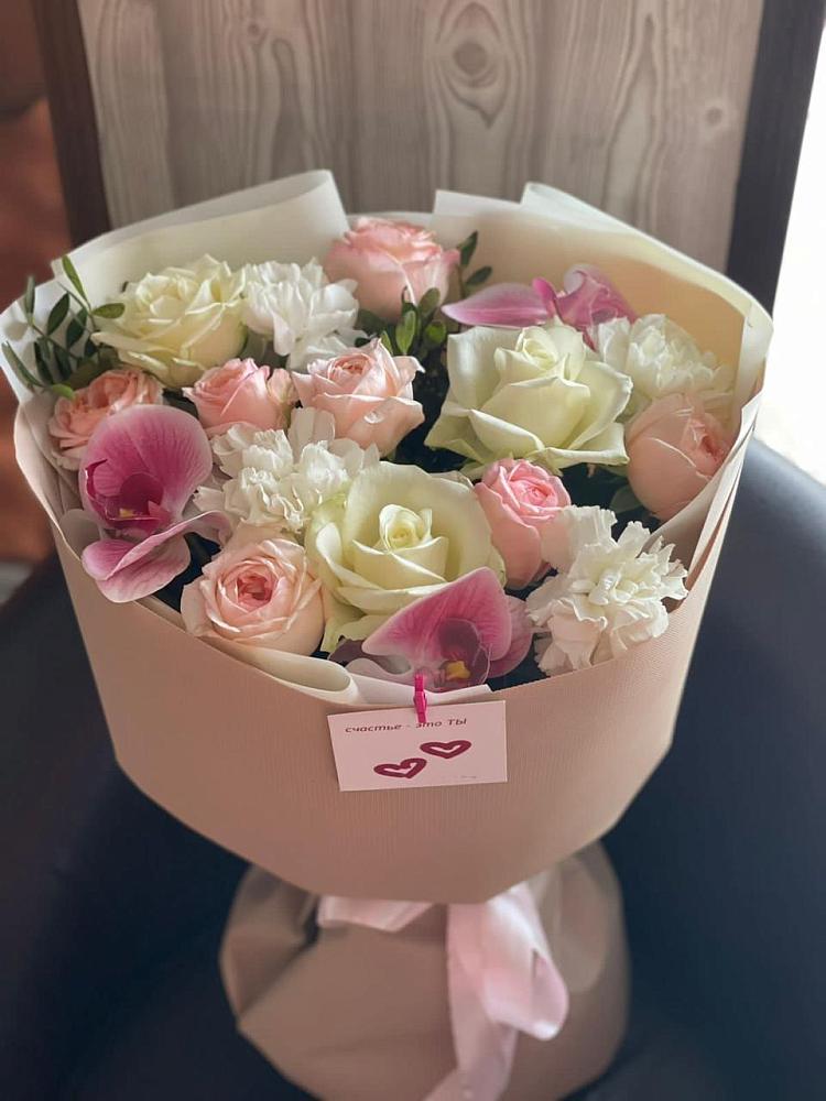 Букет цветов из: Орхидеи, Розы и Гвоздики в Потьме