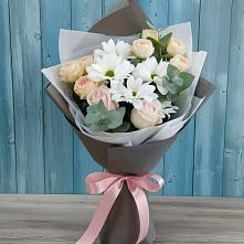 Букет цветов из:  Хризантемы и Розы в Потьме