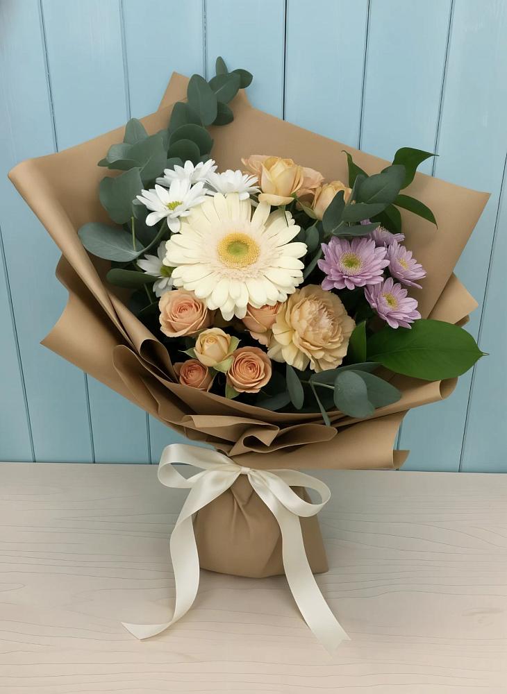 Букет цветов из: Герберы и Хризантемы в Потьме