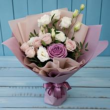 Букет цветов из:  Розы и Лизиантусы в Потьме