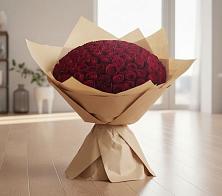 Букет 101 Красная роза #REPLACE_PRED# Потьме