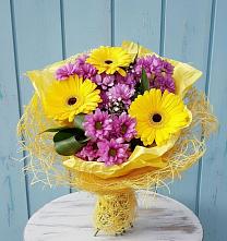 Букет цветов из:  Хризантемы и Герберы в Потьме