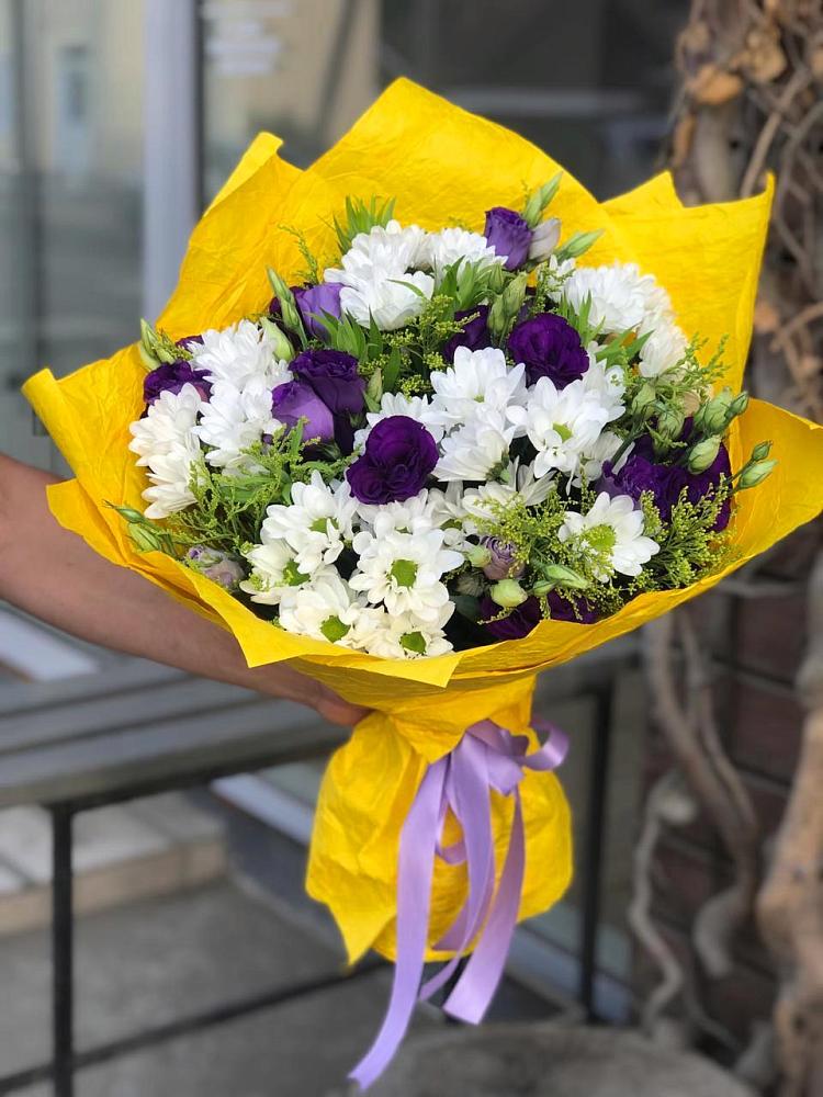 Букет цветов из: Ирисы, Хризантемы и Ромашки в Потьме