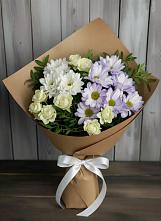 Букет цветов из:  Хризантемы и Розы в Потьме