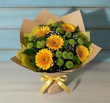 Букет цветов из:  Герберы и Хризантемы в Потьме