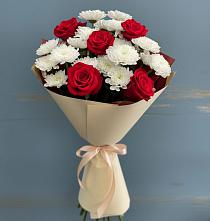 Букет цветов из:  Розы и Хризантемы в Потьме