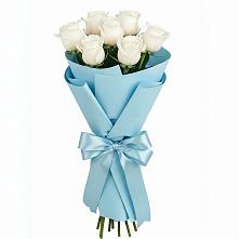 Букет 7 белых роз Проуд в Потьме