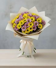 Букет цветов из:  Хризантемы #REPLACE_PRED# Потьме