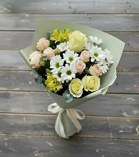 Букет цветов из:  Альстромерии, Розы и Хризантемы в Потьме