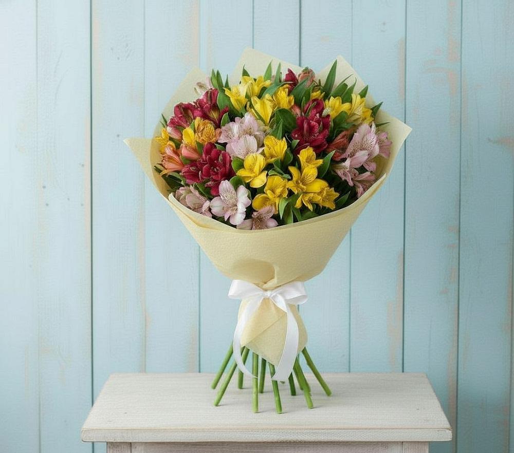 Букет цветов из: Альстромерии в Потьме