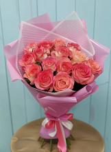 Букет 15 Розовых роз Равель в Потьме