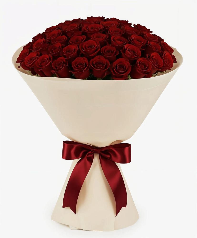 Букет 101 Бордовая роза Блэк Бакарра в Потьме