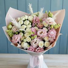 Букет цветов из:  Альстромерии и Розы #REPLACE_PRED# Потьме